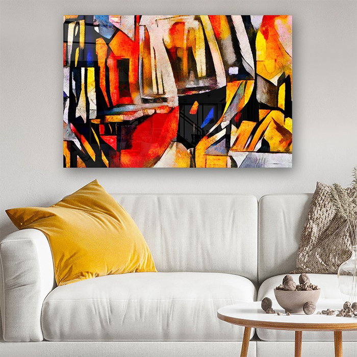 Wallity Pintura decorativa de vidrio templado Multicolor 40 x 60 cm